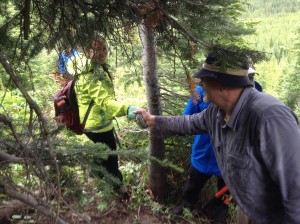 Father and daughter connect the new trail