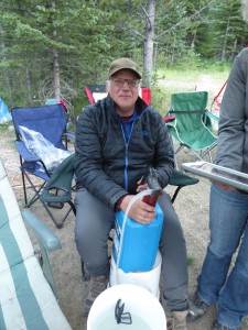 Camp water, filtered by Lani