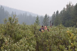 The Maligne Pass Trail before...