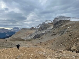 Coming down from Kiwetinok Pass