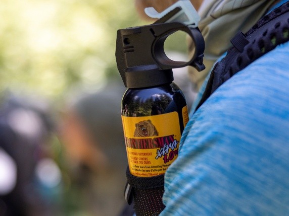 bearspray on a hiker