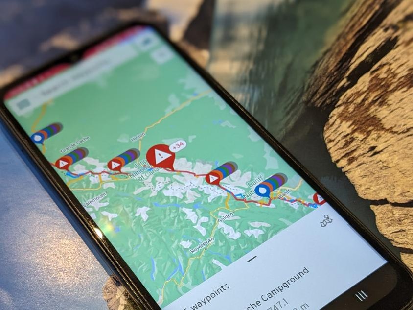 FarOut app running on a phone