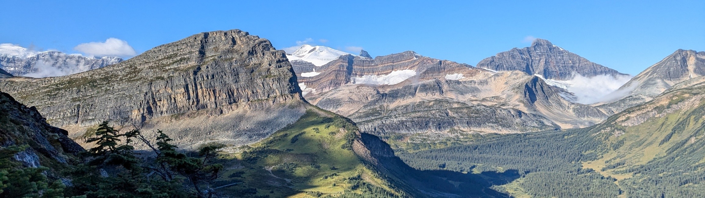 looking down on the valley from Watin shoulder on the GDR