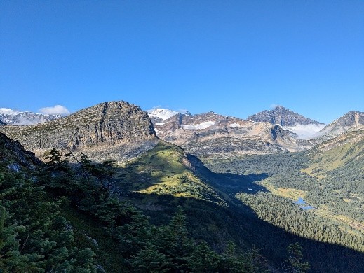 looking down on the valley from Watin shoulder on the GDR