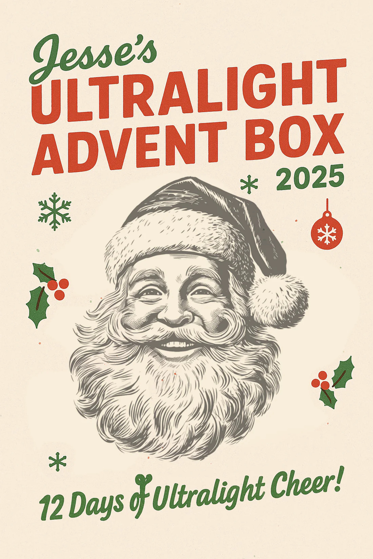 Jesse’s 2025 Ultralight Advent Box. Thank You, GearTrade! 